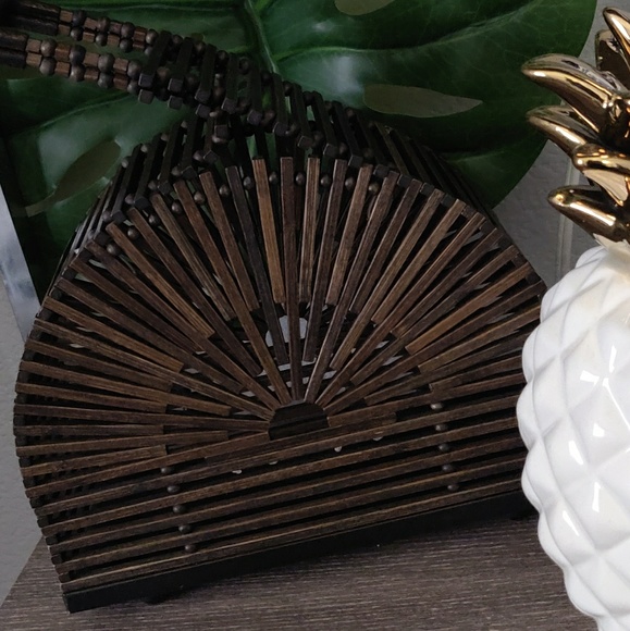 NWOT Mini Cult Gaia Brown bag - Picture 3 of 3